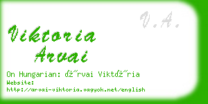 viktoria arvai business card